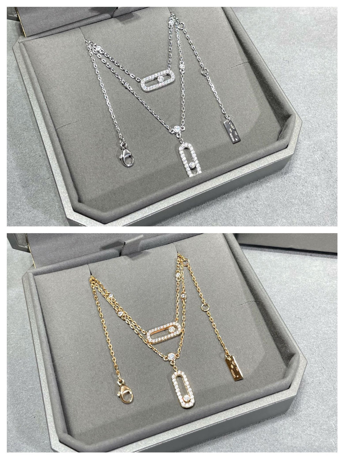 Messika Move 2 Row Cubic Zirconia Necklace