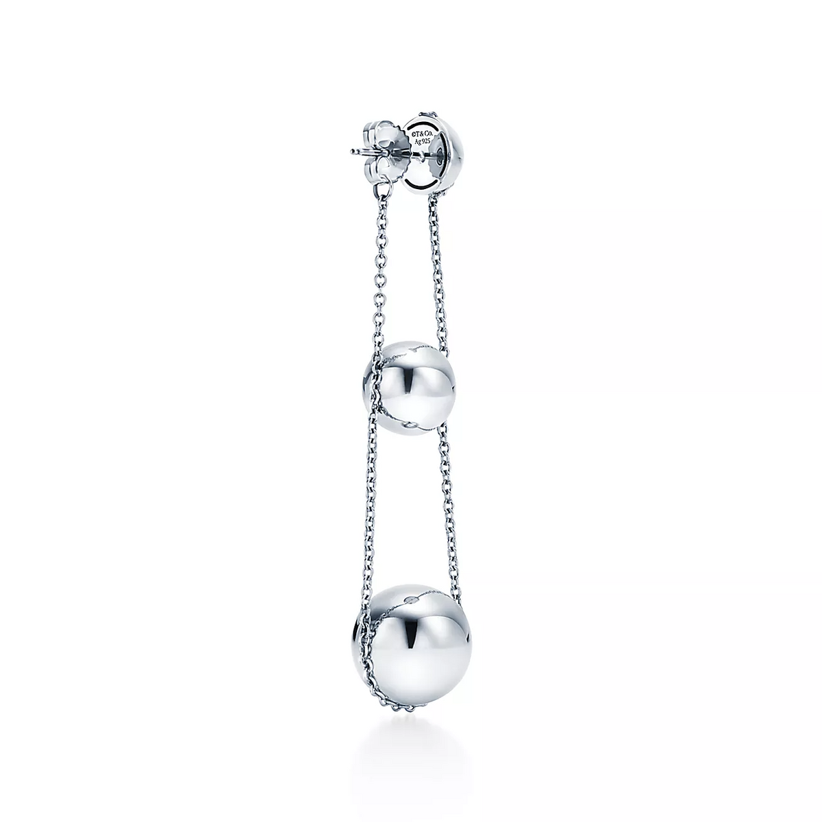 Tiffany Triple Drop Silver Earrings