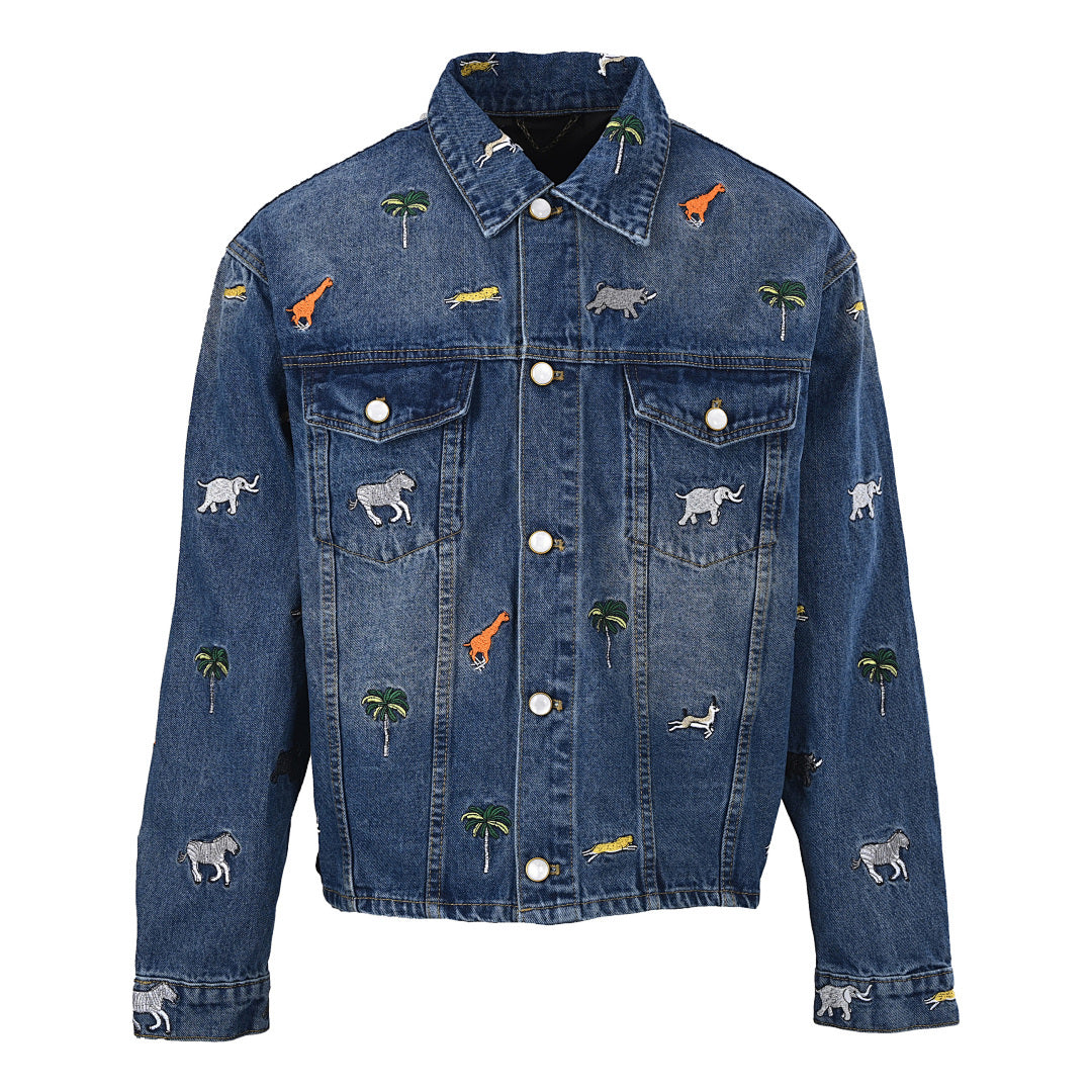Louis Vuitton Spring/Summer '26 Denim Jacket & Set with Animal Embroidery - product image
