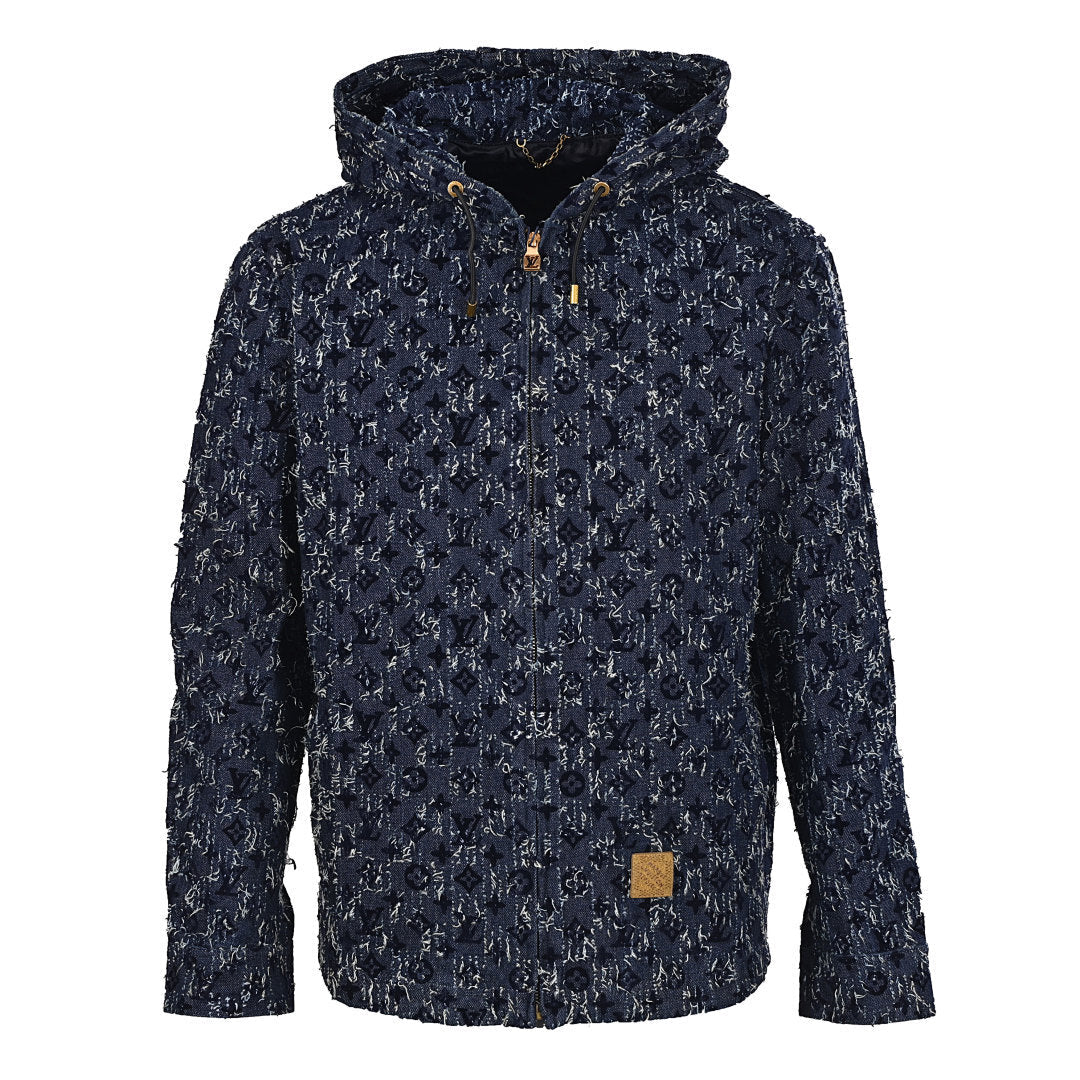 Louis Vuitton 25FW All-Over Flocked Jacquard Denim Jacket - product image