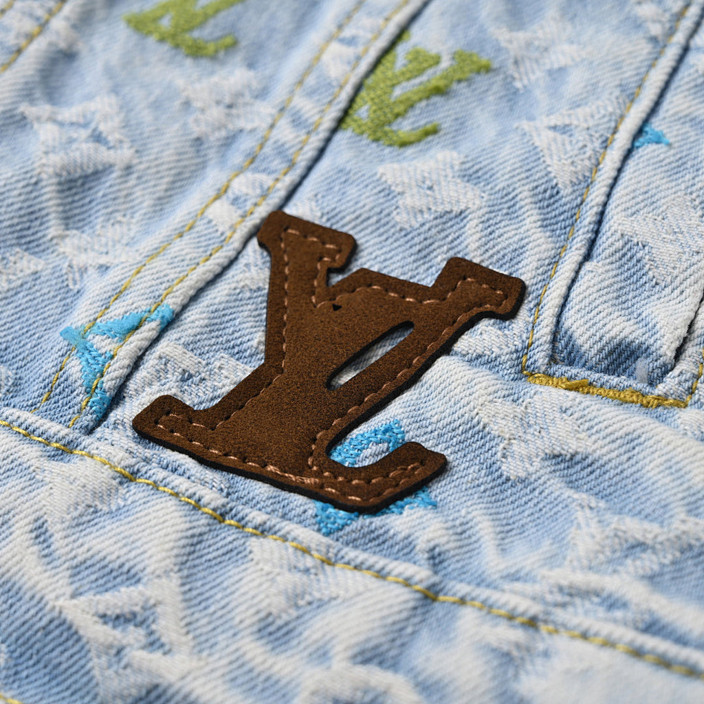Louis Vuitton x - Collaboration Candy-Embroidered Denim Jacket - product image 4