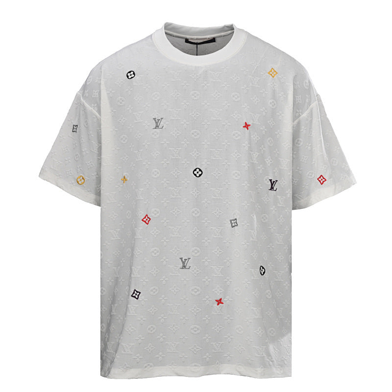 Louis Vuitton All-Over Monogram Short-Sleeve T-Shirt with Embroidered Clover - product image 3