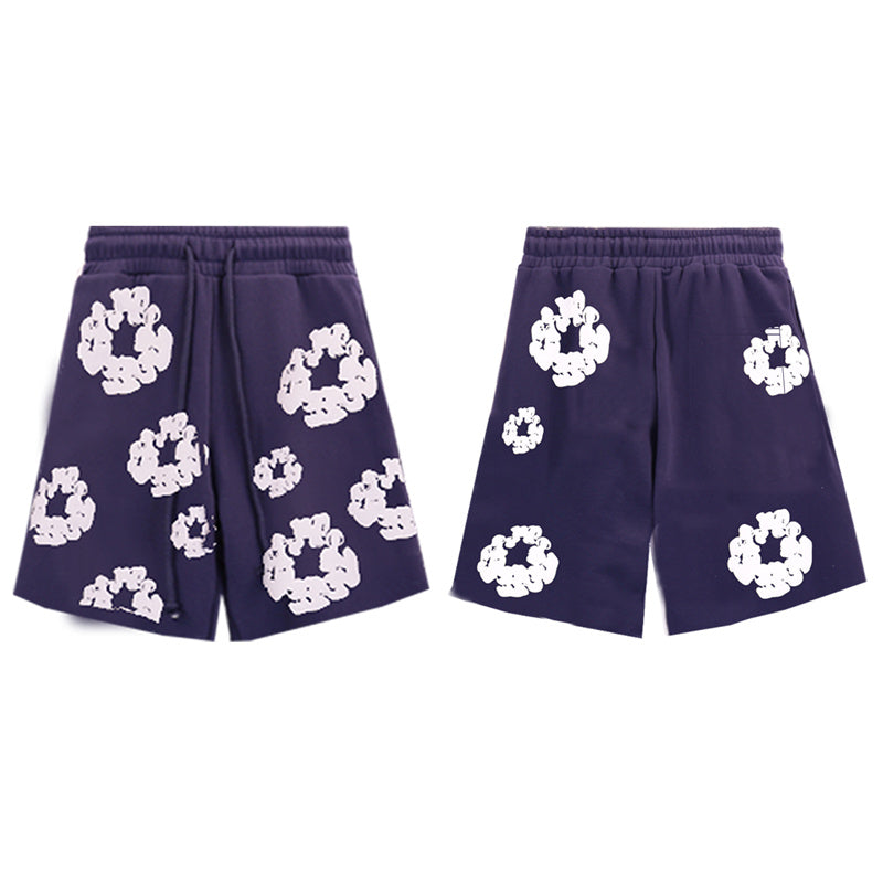 Denim Tears Shorts Puff Print Casual Shorts