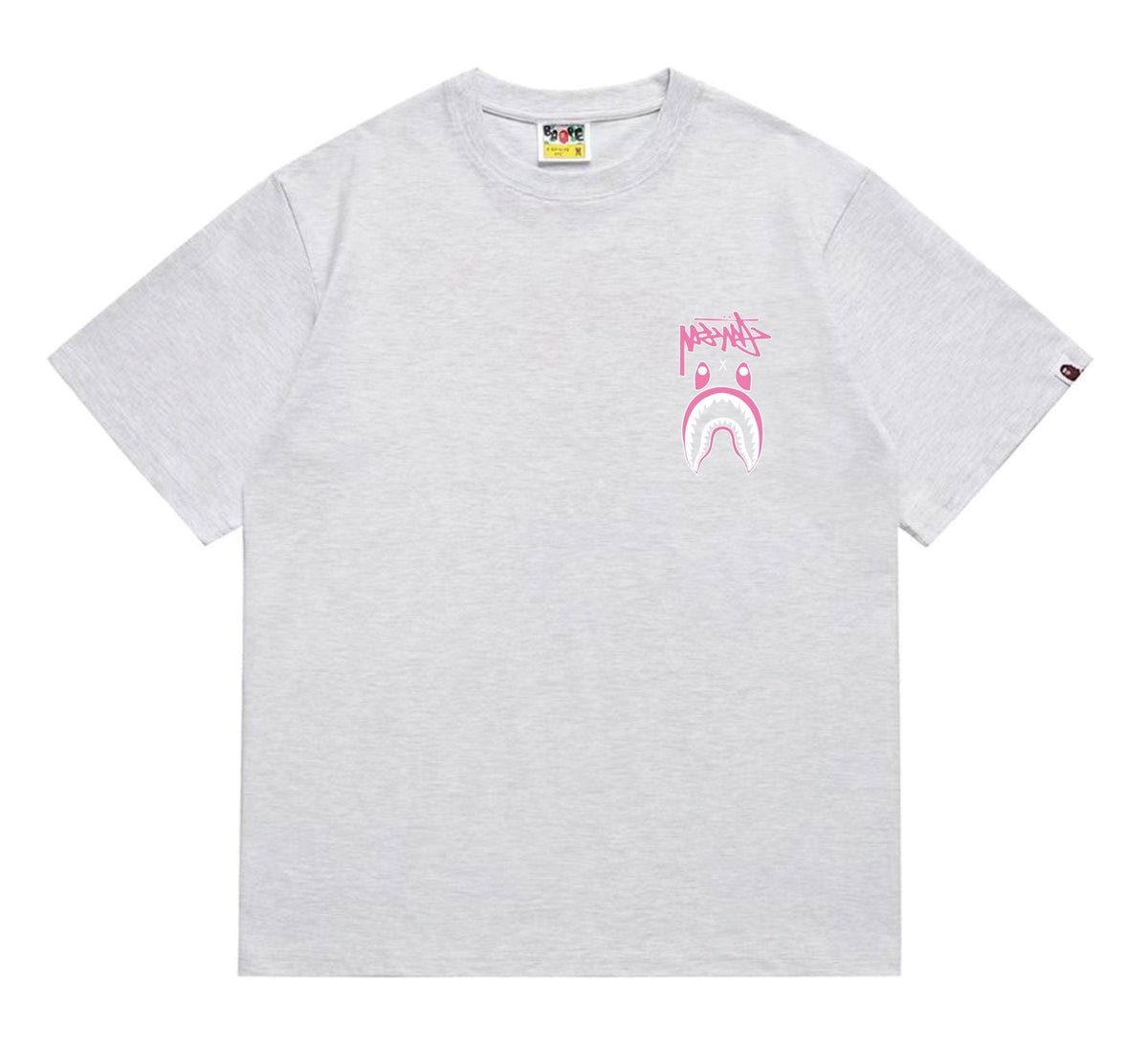 BAPE Tonal Shark Wordmark Graphic T-Shirt — front