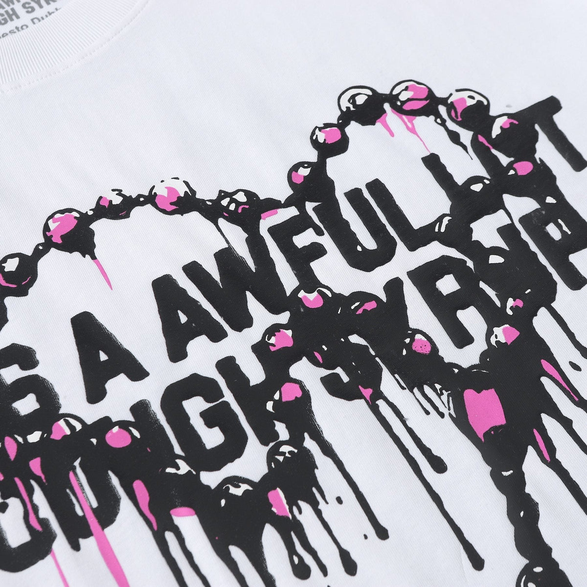 THAT'S A AWFUL LOT OF COUGH SYRUP Front & Back Graphic T-Shirt — detail