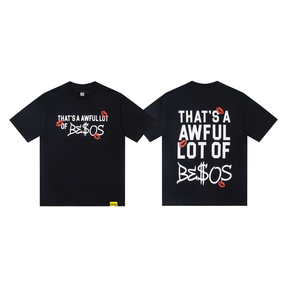THAT'S A AWFUL LOT OF COUGH SYRUP Black Graphic Short-Sleeve T-Shirt — hero