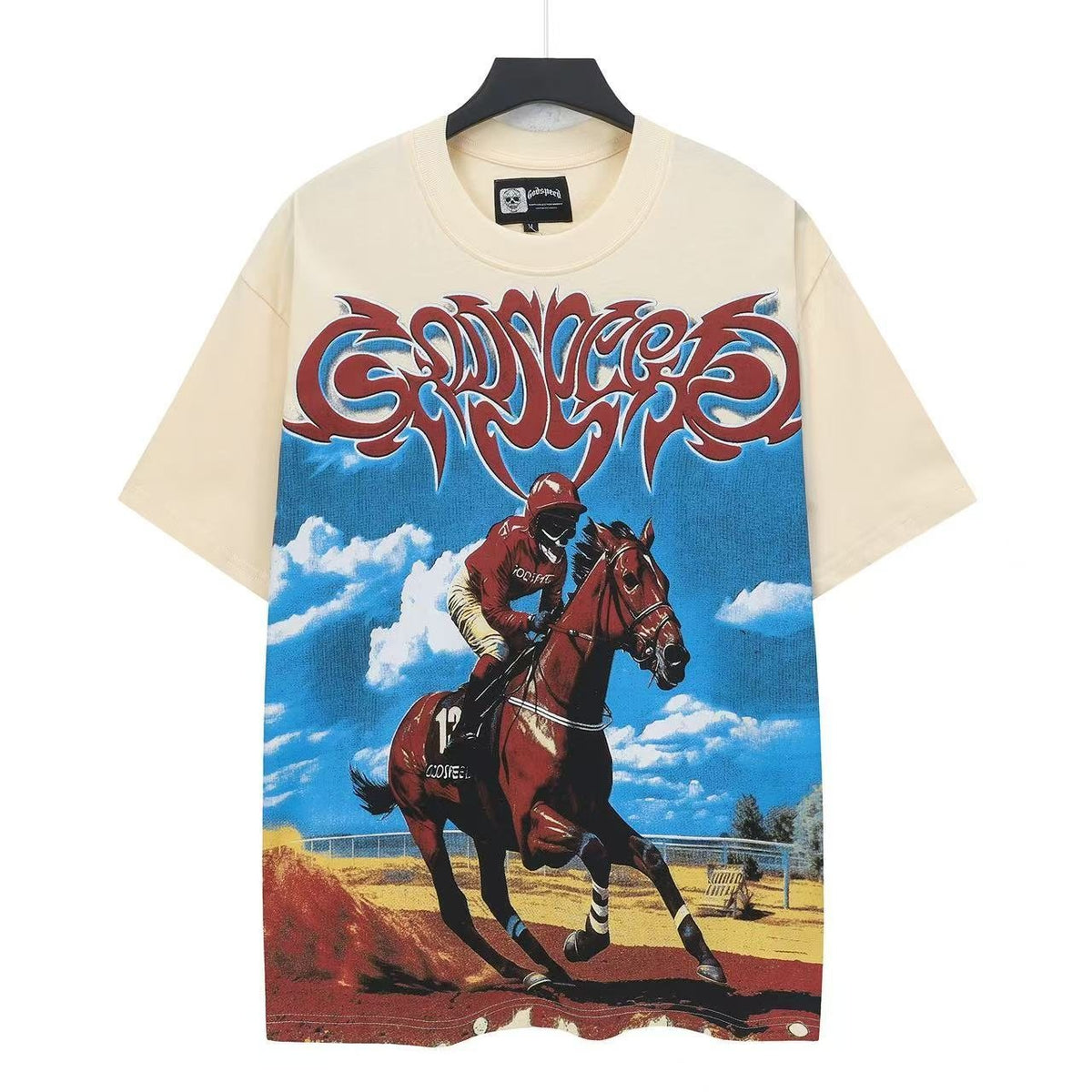 Godspeed Horse Racing Graphic T-Shirt — hero