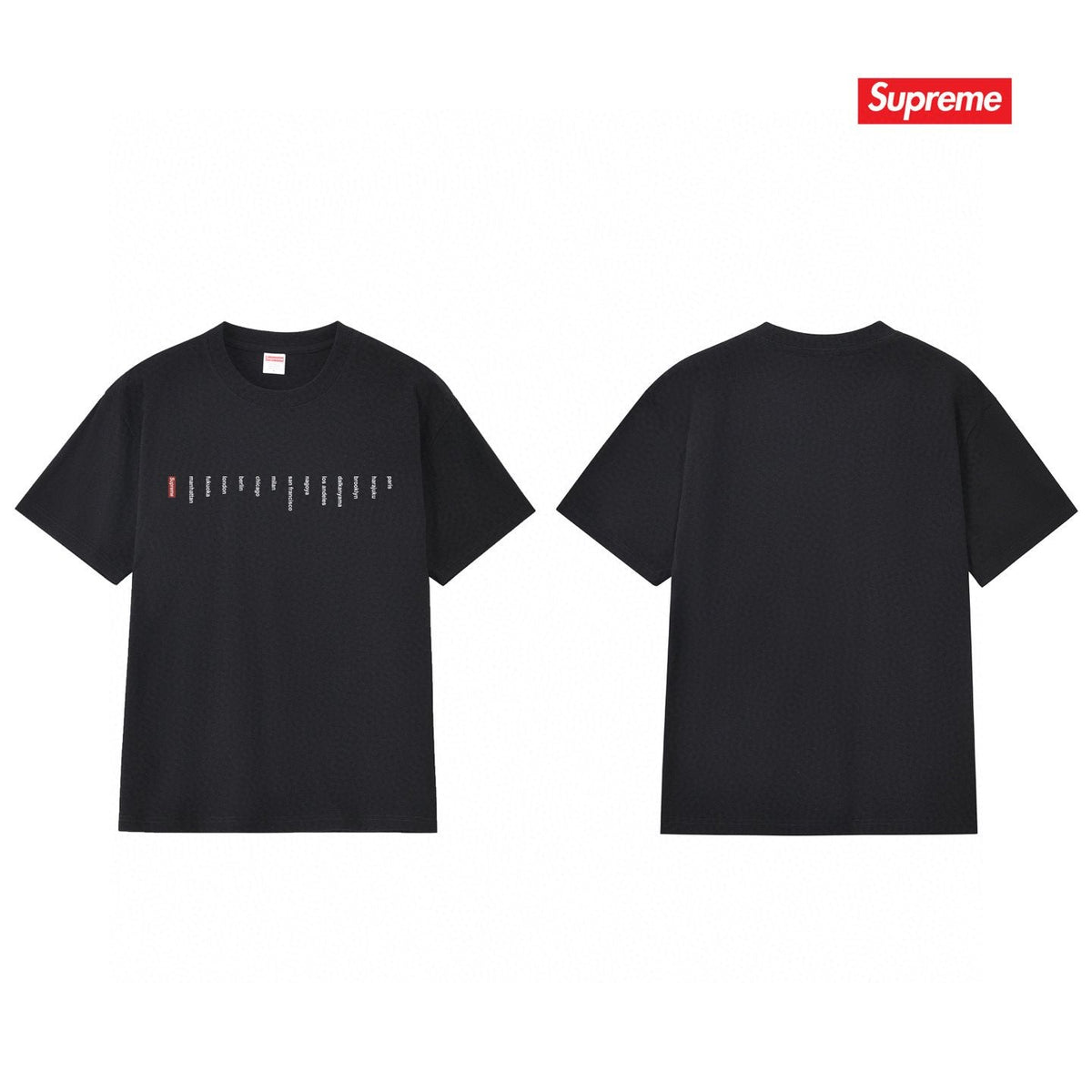 Supreme Location Graphic Short-Sleeve T-Shirt — back
