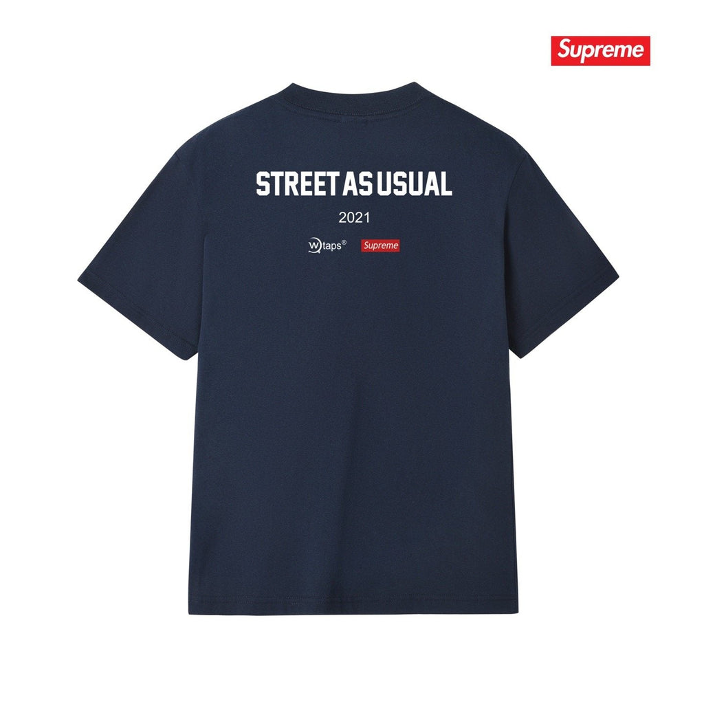Supreme SIC'EM Street As Usual Graphic T-Shirt — back