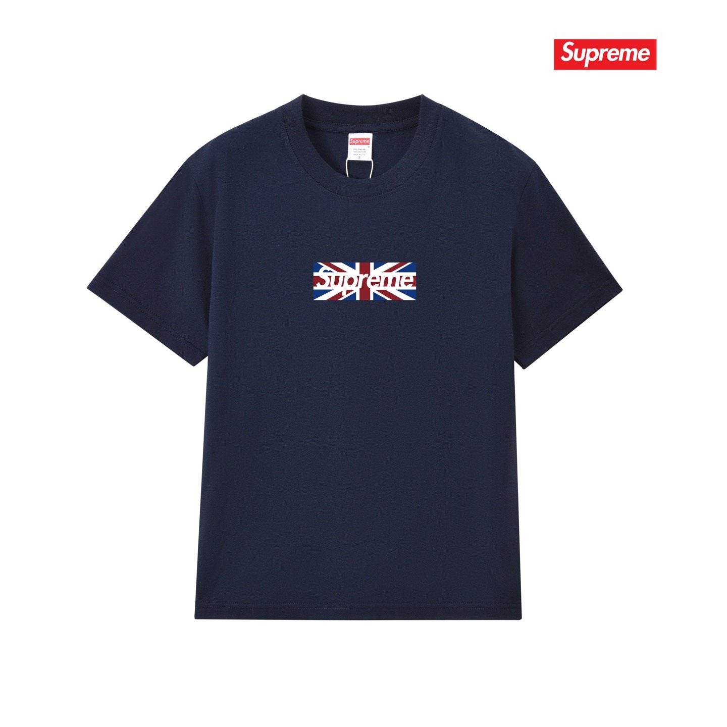 Supreme Union Jack Box-Logo Graphic T-Shirt — front