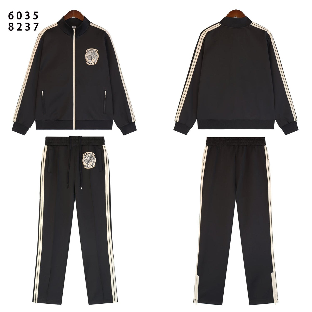 SAINT Side-Stripe Tracksuit Matching Set — front