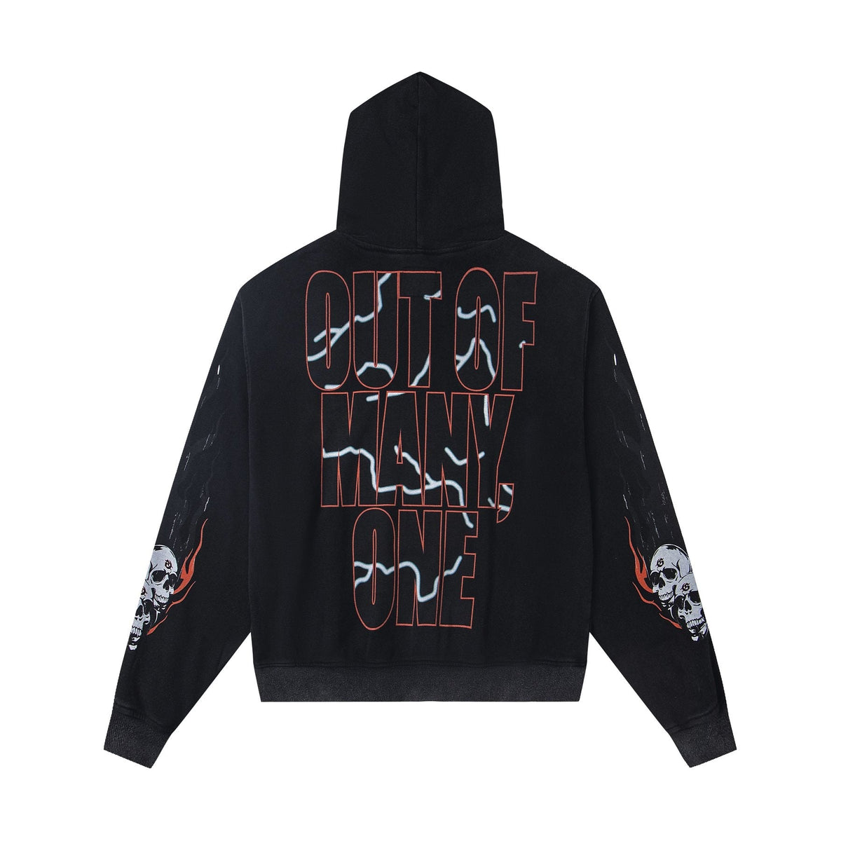 Godspeed Out of Many One Car Graphic Hoodie — back