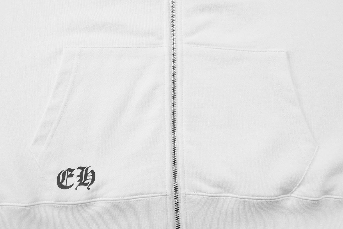 Chrome Hearts Horseshoe Graphic Zip Hoodie — detail