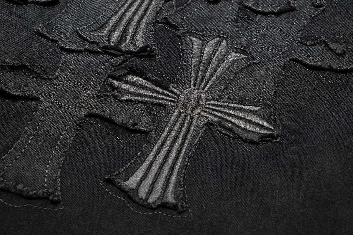 Chrome Hearts Tonal Cross Graphic T-Shirt — detail