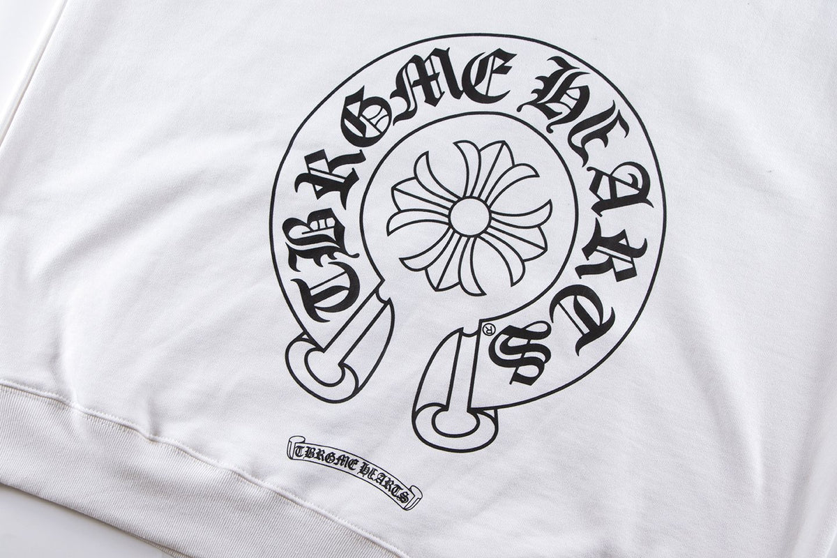 Chrome Hearts Rainbow Horseshoe Graphic Zip-Up Hoodie — detail