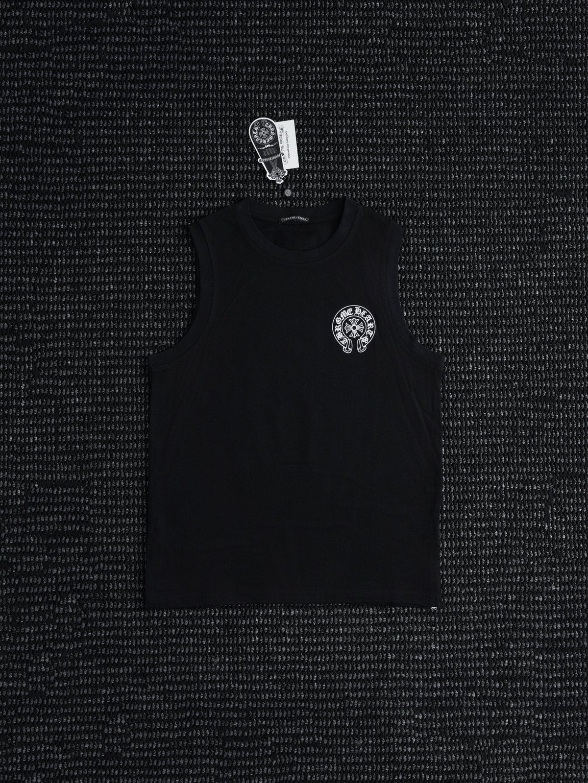 Chrome Hearts Rainbow Horseshoe Graphic Sleeveless T-Shirt — front