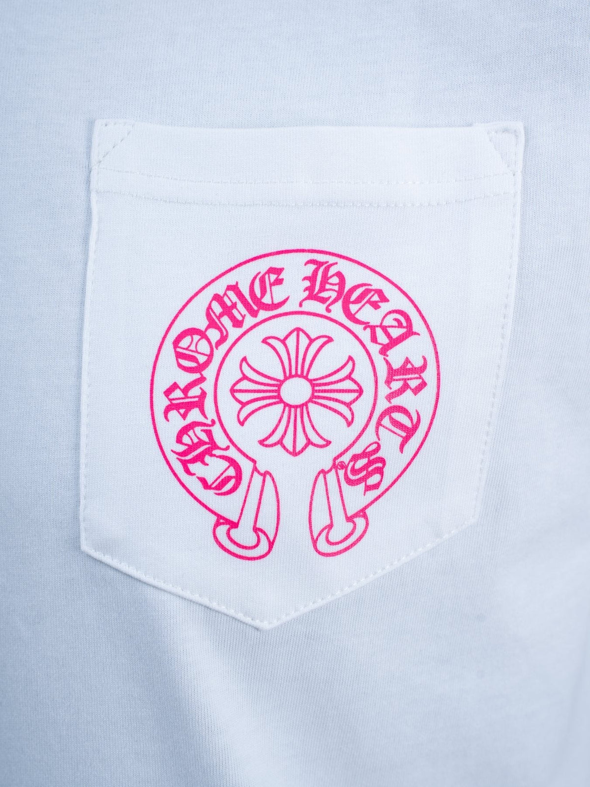 Chrome Hearts Pink Back Graphic Pocket T-Shirt — detail