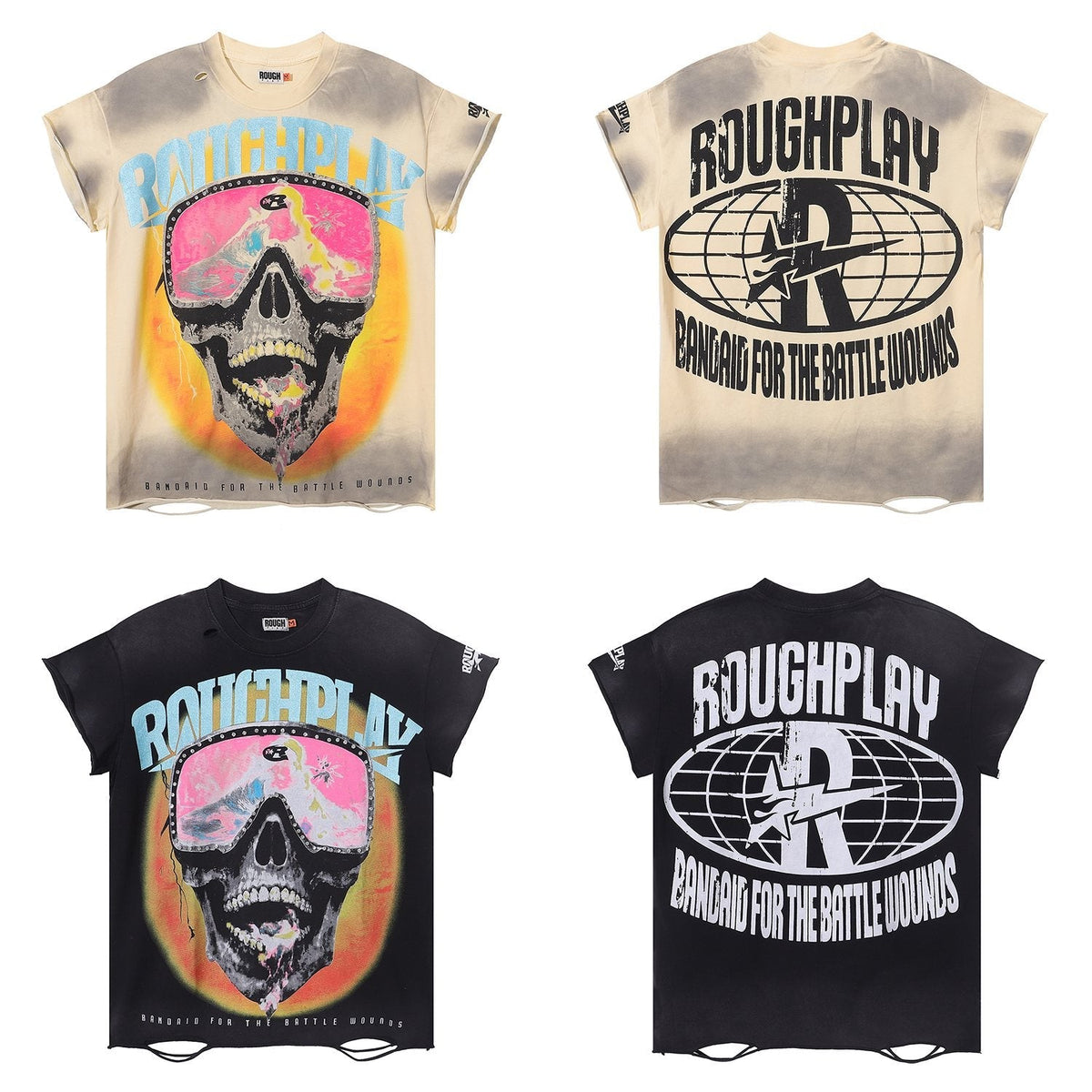 Rough Play Skull Goggles Graphic T-Shirt — comparison