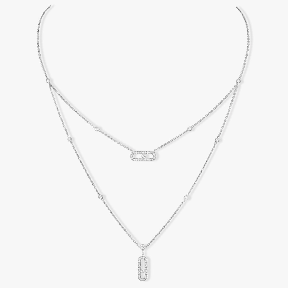 Messika Move 2 Row Cubic Zirconia Necklace