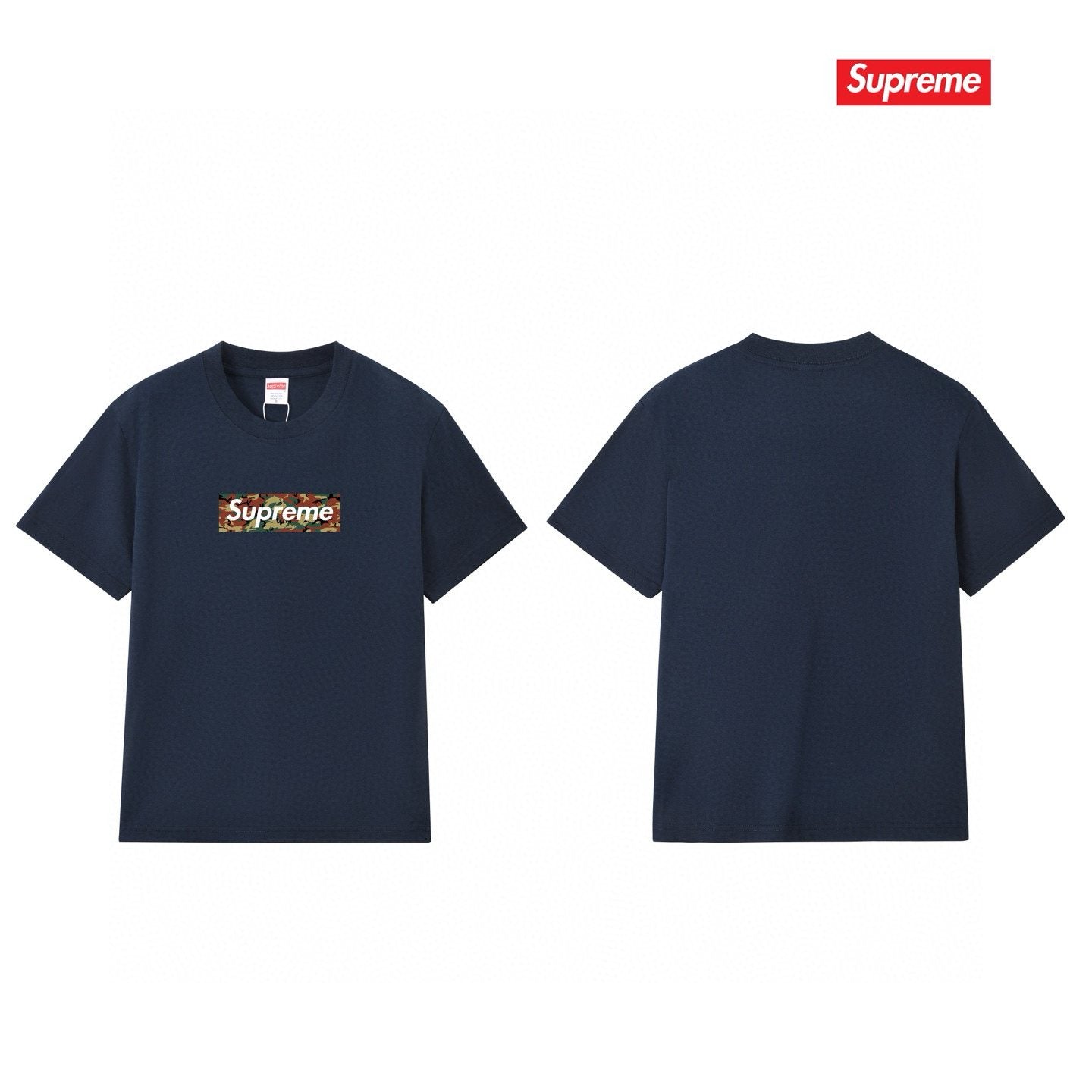 Supreme Camo Box Logo Graphic T-Shirt — back