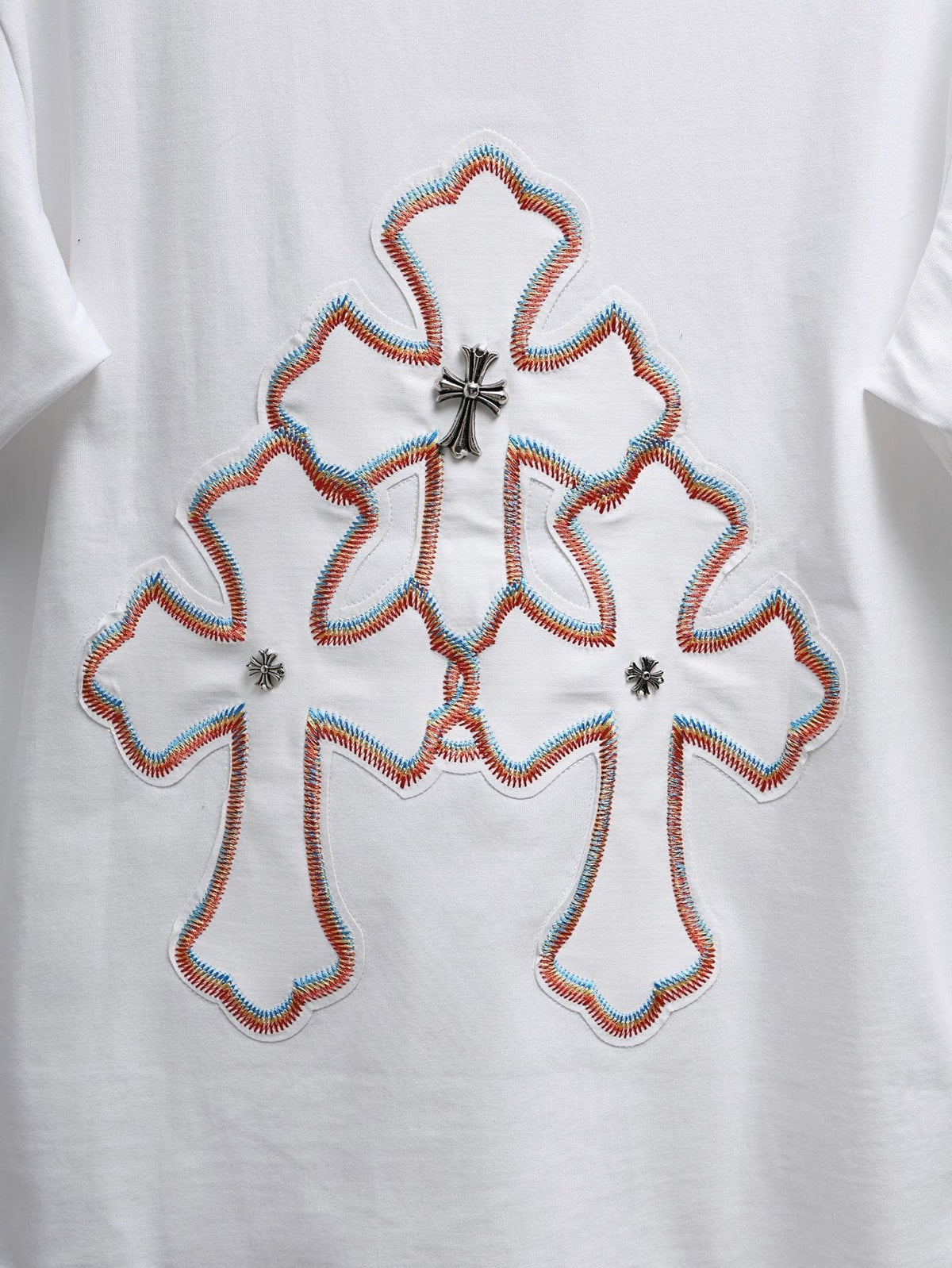 Chrome Hearts Clustered Cross Graphic T-Shirt — detail