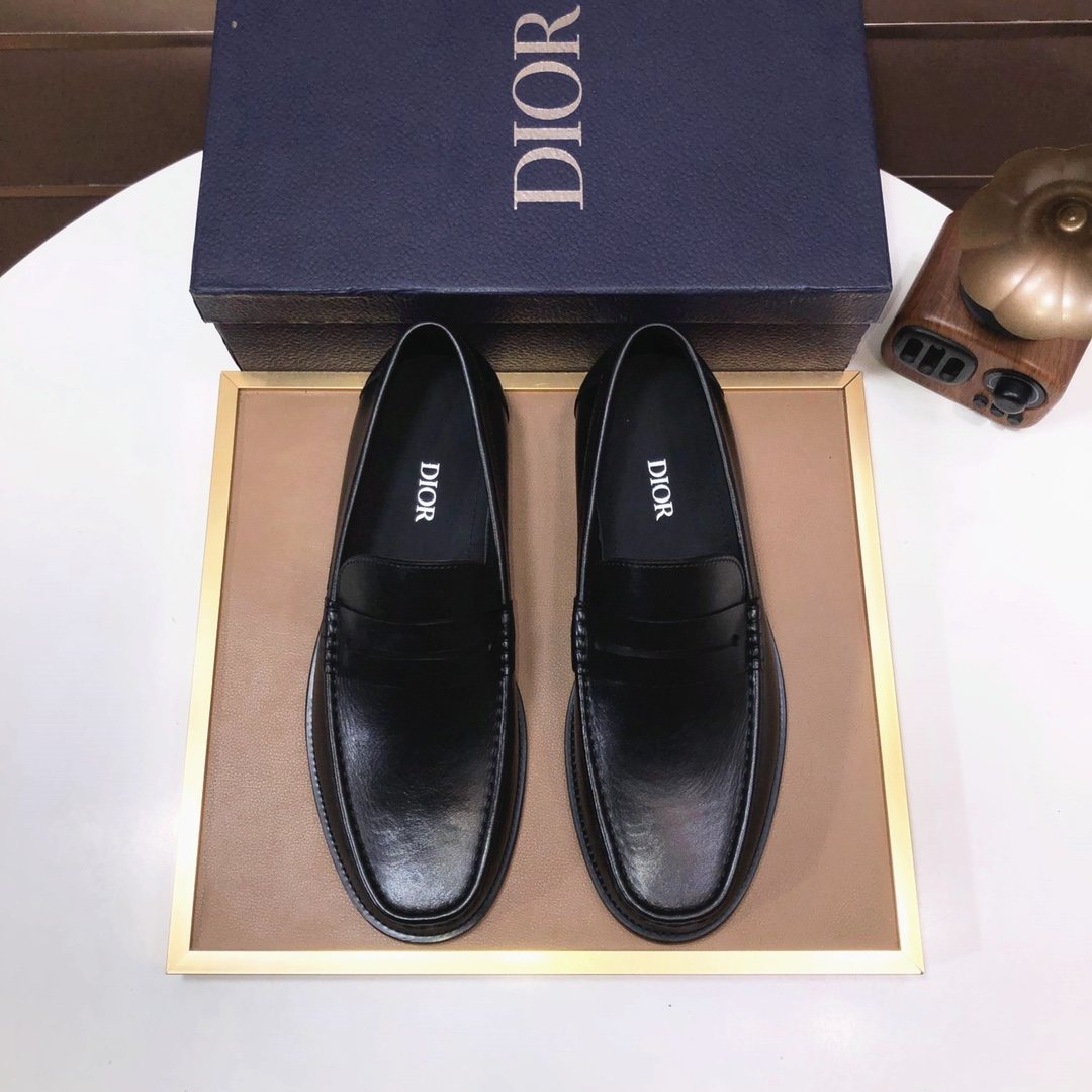 Dior Black Penny Loafers — hero