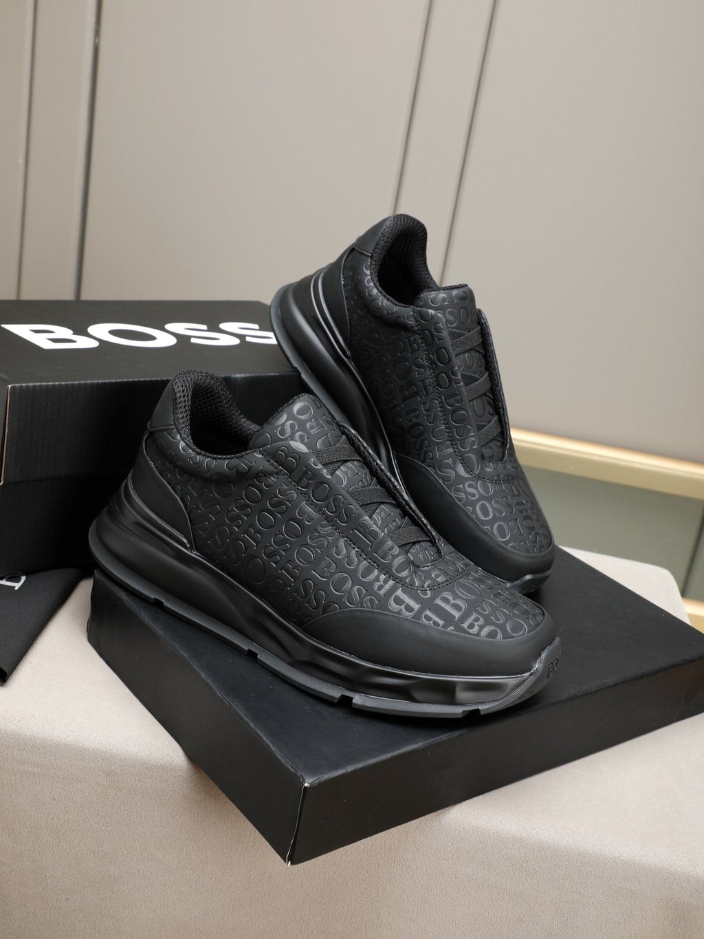 BOSS Black Logo Slip-On Sneakers — hero