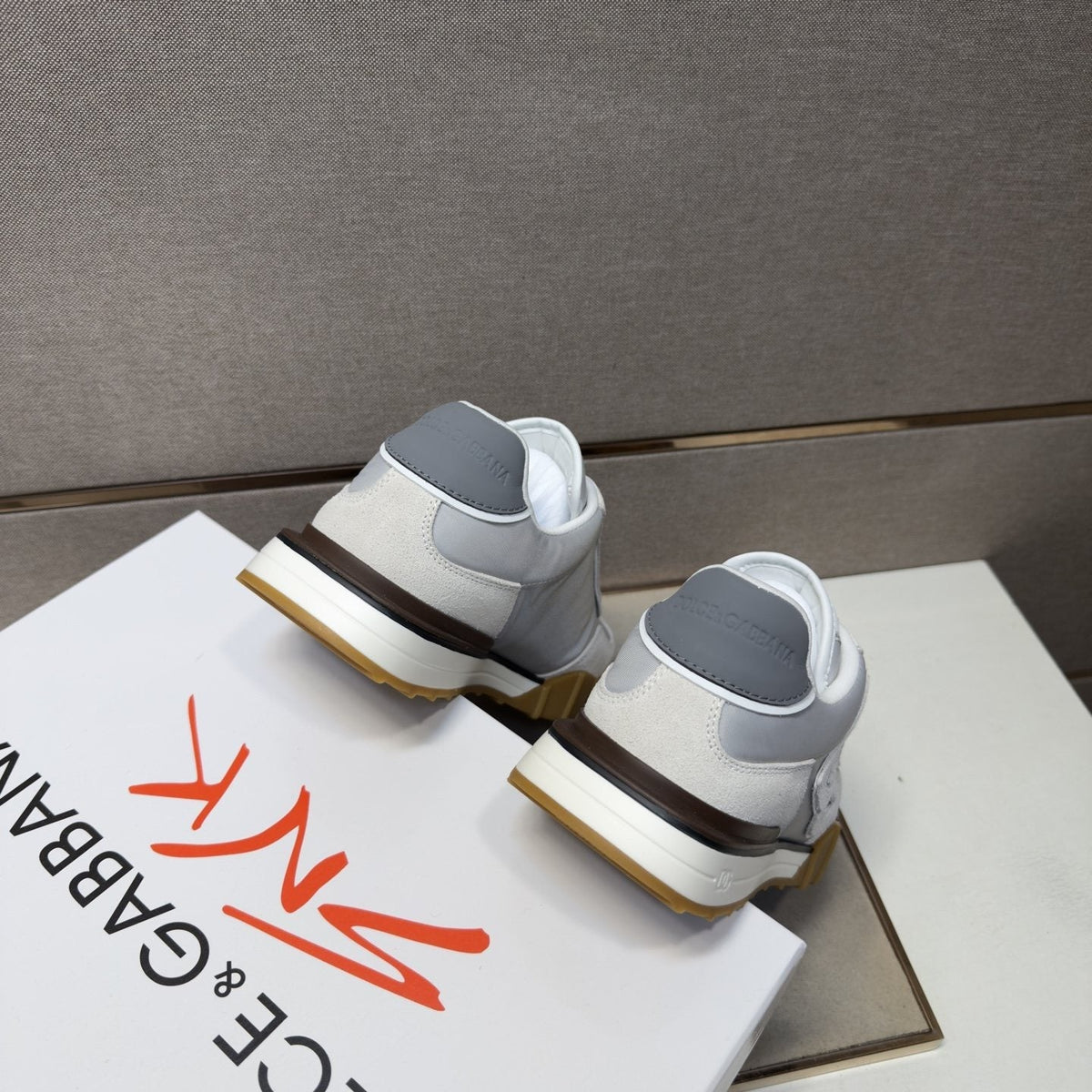 Dolce & Gabbana White Gum Sole Sneakers — back