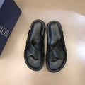Dior Black Crisscross Slide Sandals — hero