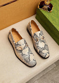 Gucci Snakeskin-Pattern Loafers — hero