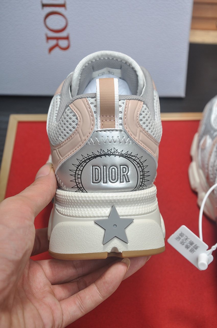 微商相册测试鞋子-Dior White Mesh Low-Top Sneakers — detail
