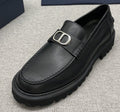 DIOR Black Double-Loop Slip-On Loafers — hero