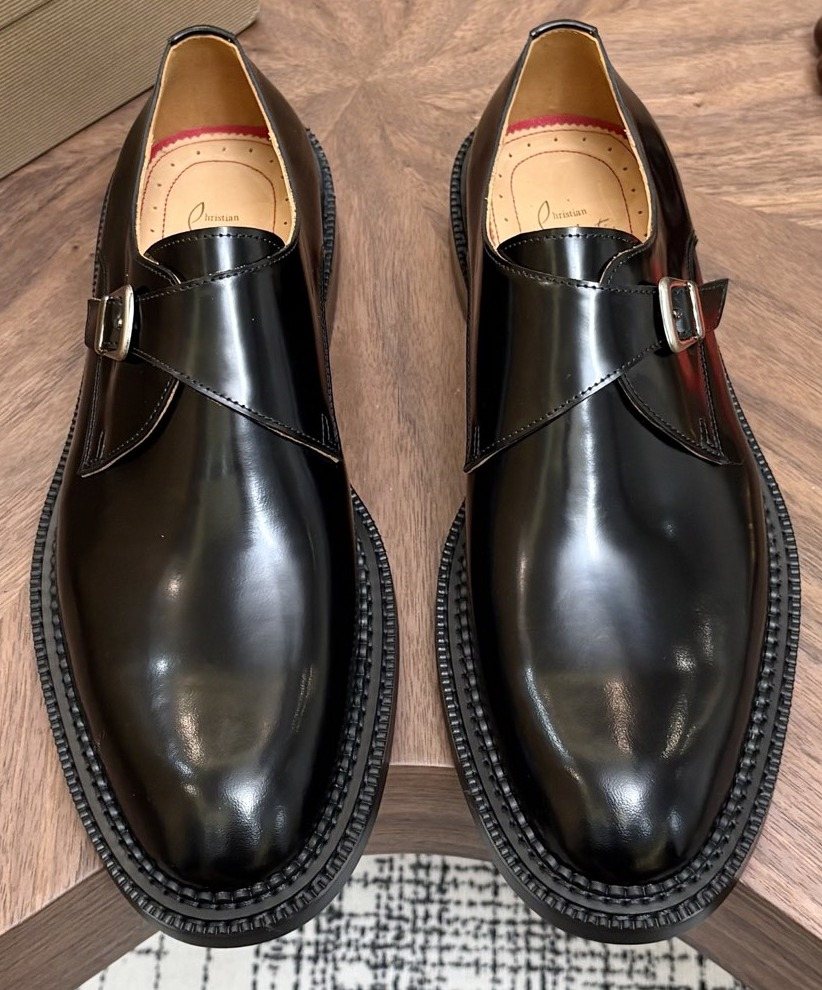 Black Buckle Dress Shoes — hero