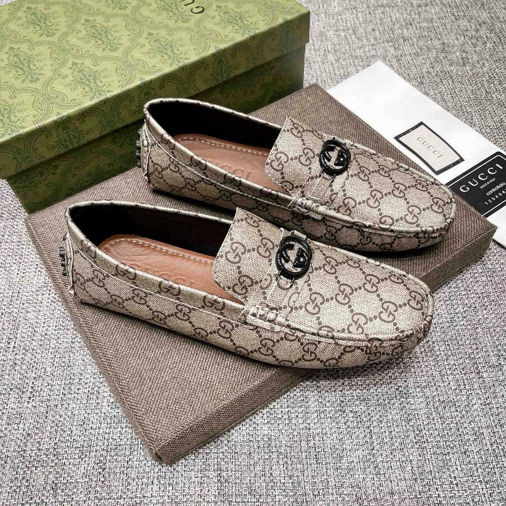 Gucci Monogram Driving Loafers — hero