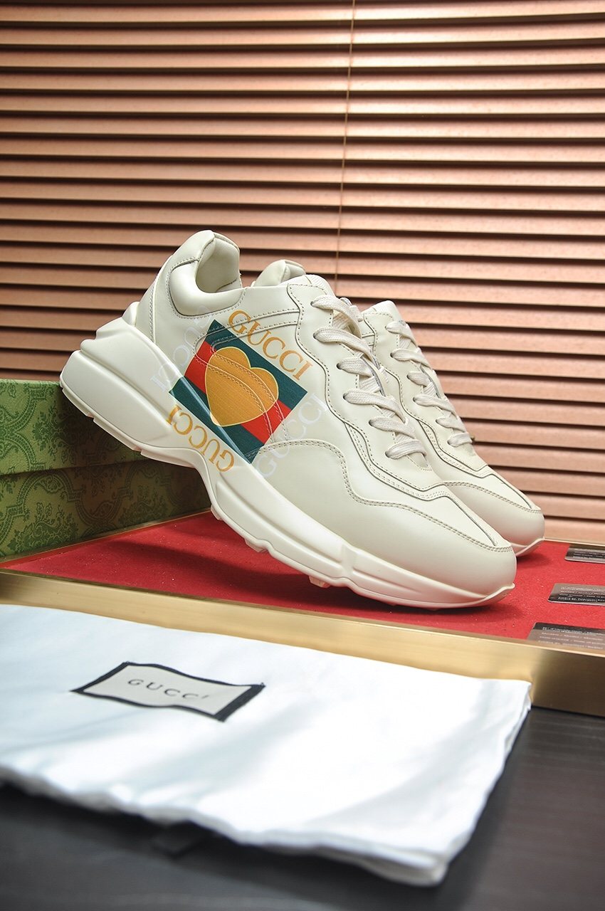 Gucci Off-White Graphic Sneakers — side