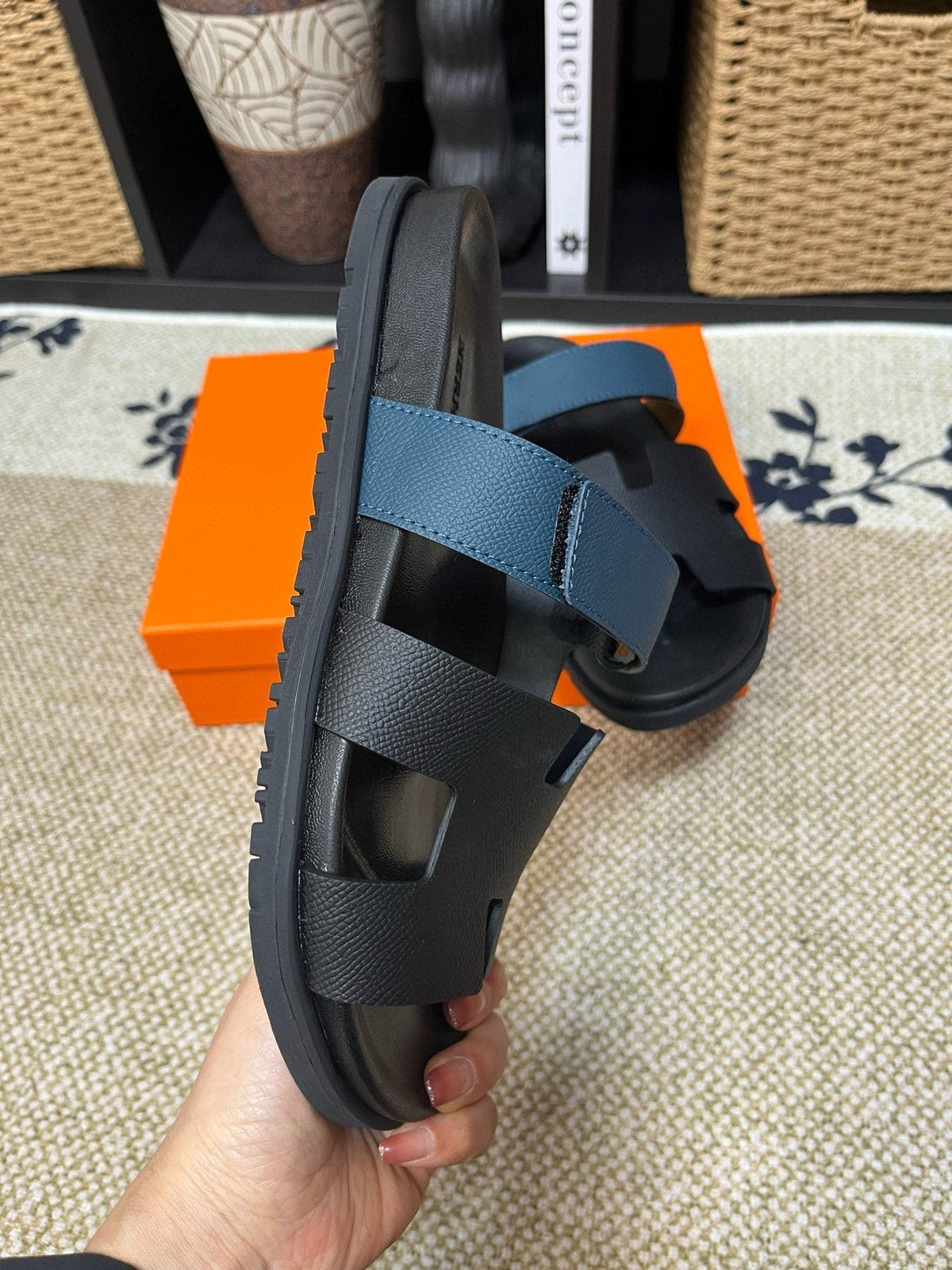 Hermès Kazimir Slide Sandals — front