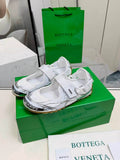 Bottega Veneta White Mesh Strap Sneakers — hero