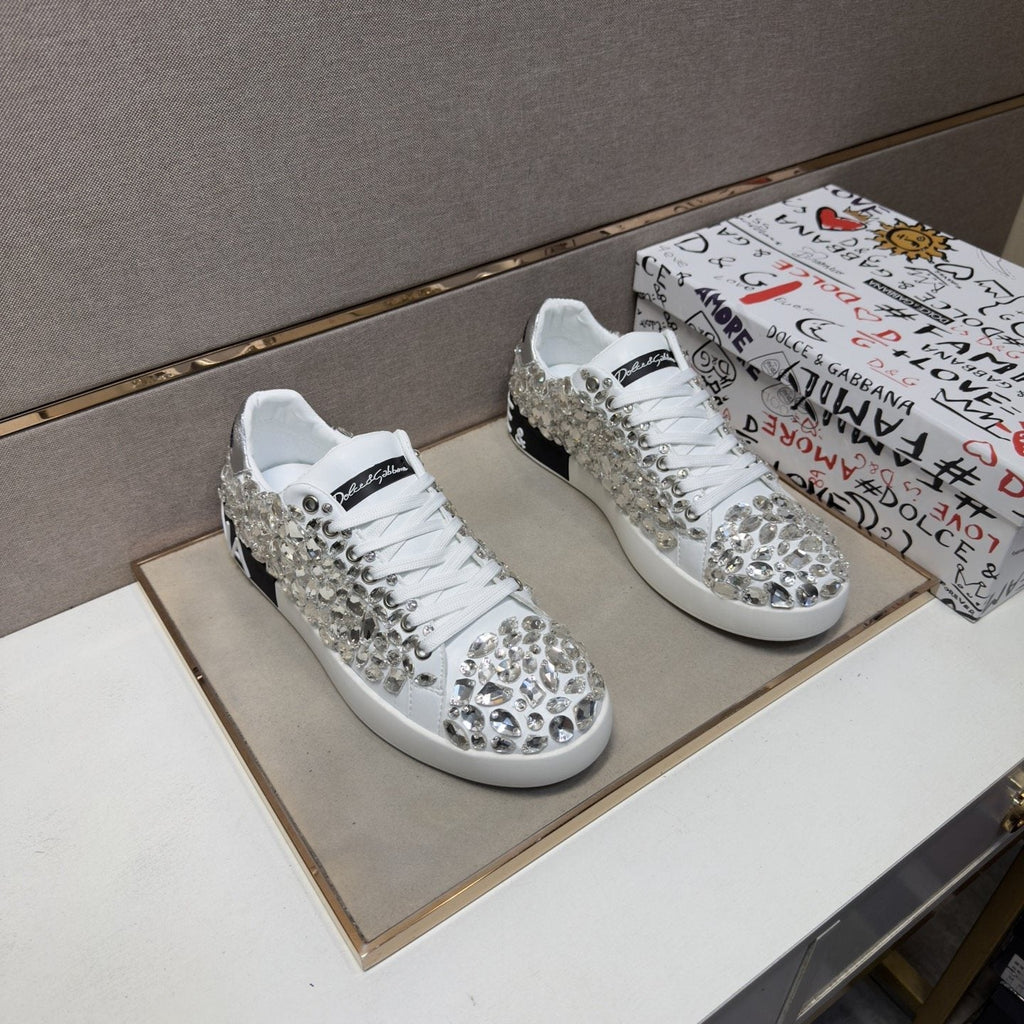 Dolce & Gabbana Crystal Low-Top Sneakers — hero