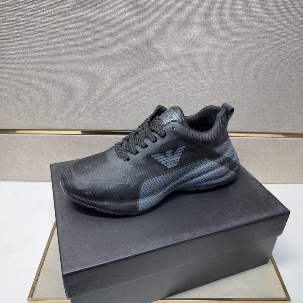 Emporio Armani Textured Panel Sneakers — side