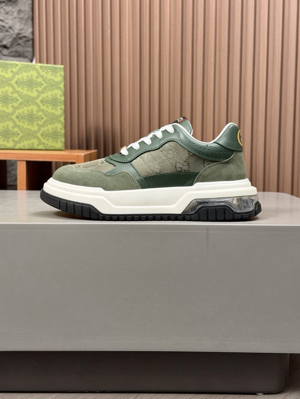 Gucci Paneled Low-Top Sneakers — side