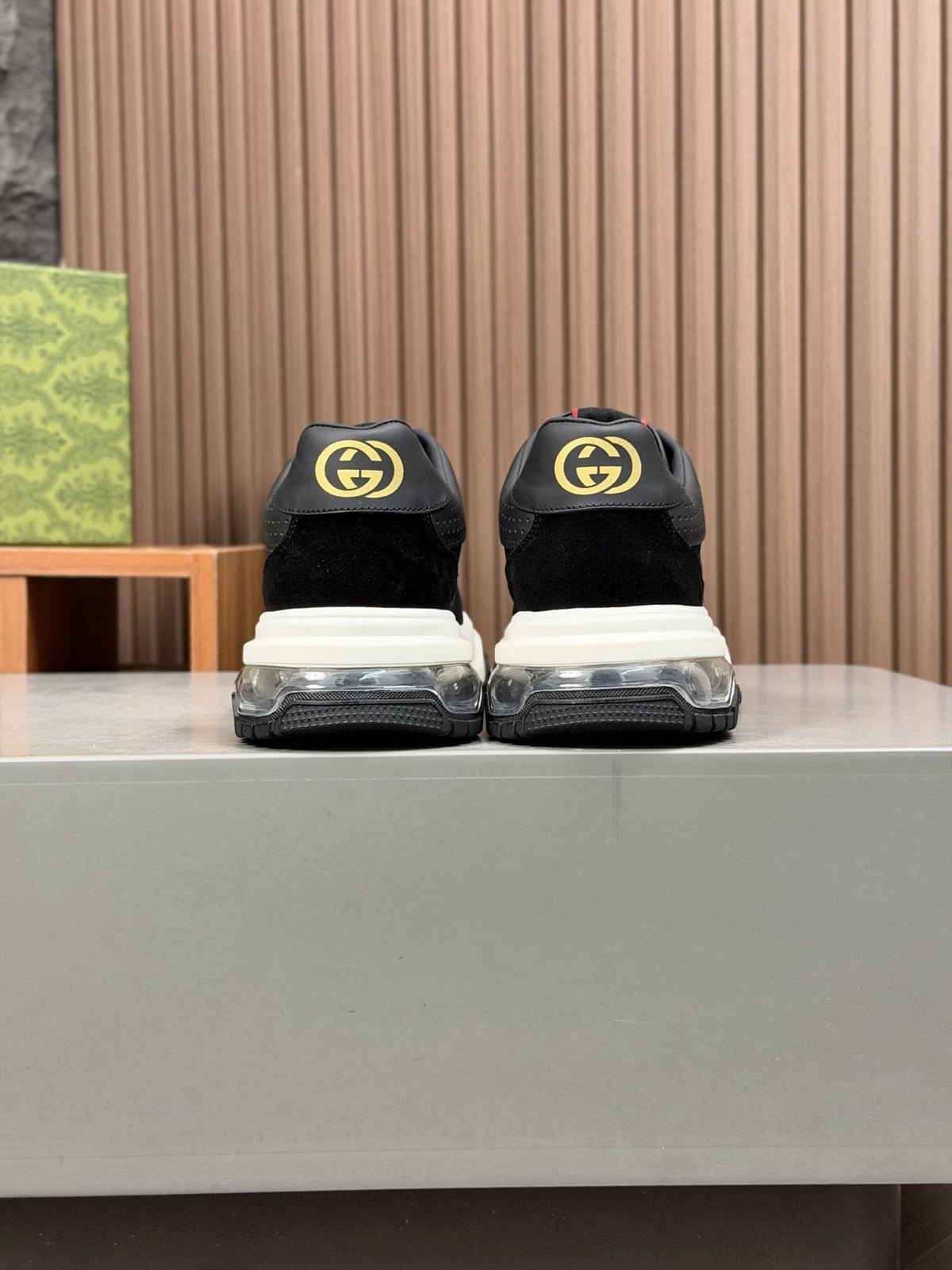 Gucci Paneled Low-Top Sneakers — back