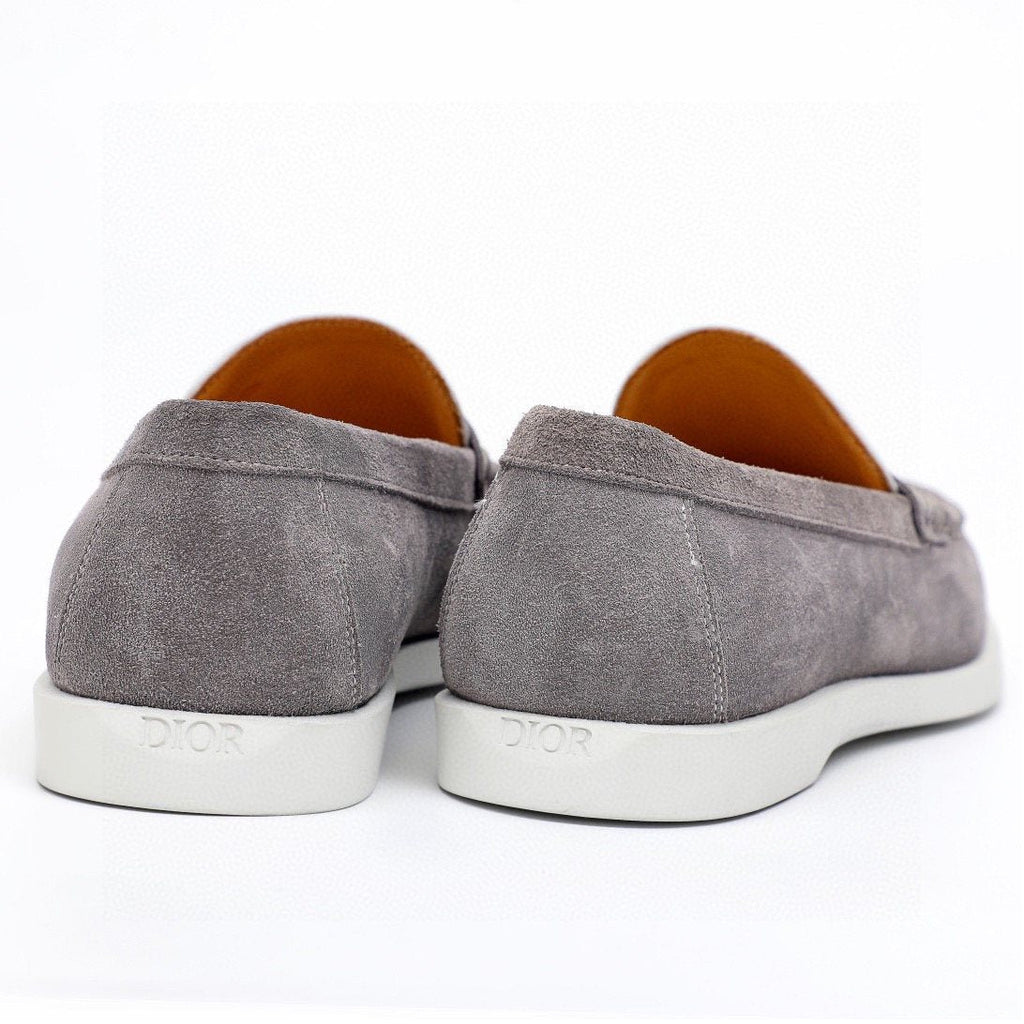 Dior Patterned Vamp Slip-On Shoes — back