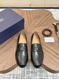 Dior Black Buckle Loafers — hero