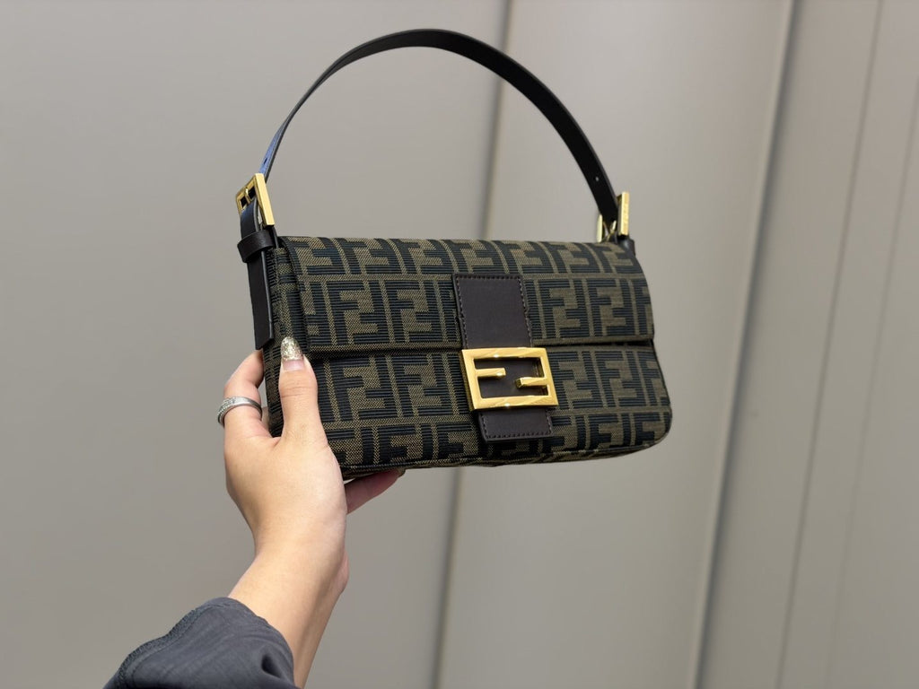 Fendi Monogram Flap Shoulder Bag — front
