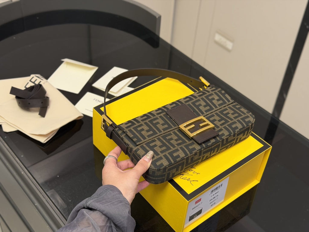Fendi Monogram Flap Shoulder Bag — front