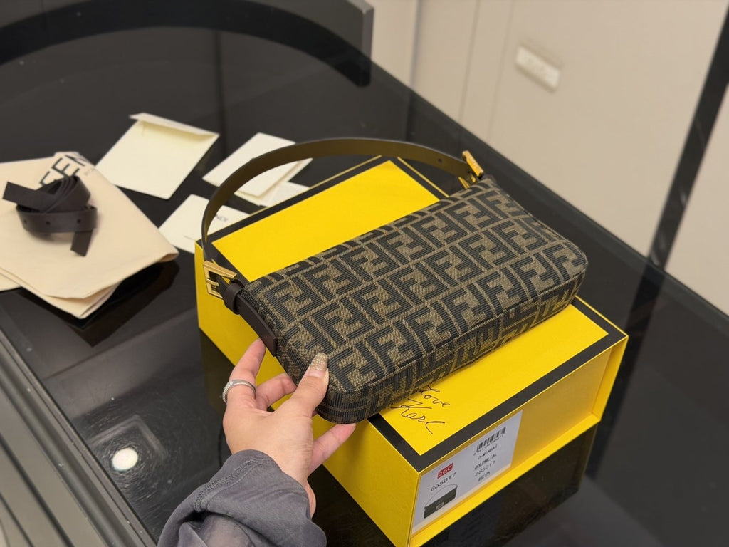 Fendi Monogram Flap Shoulder Bag — front