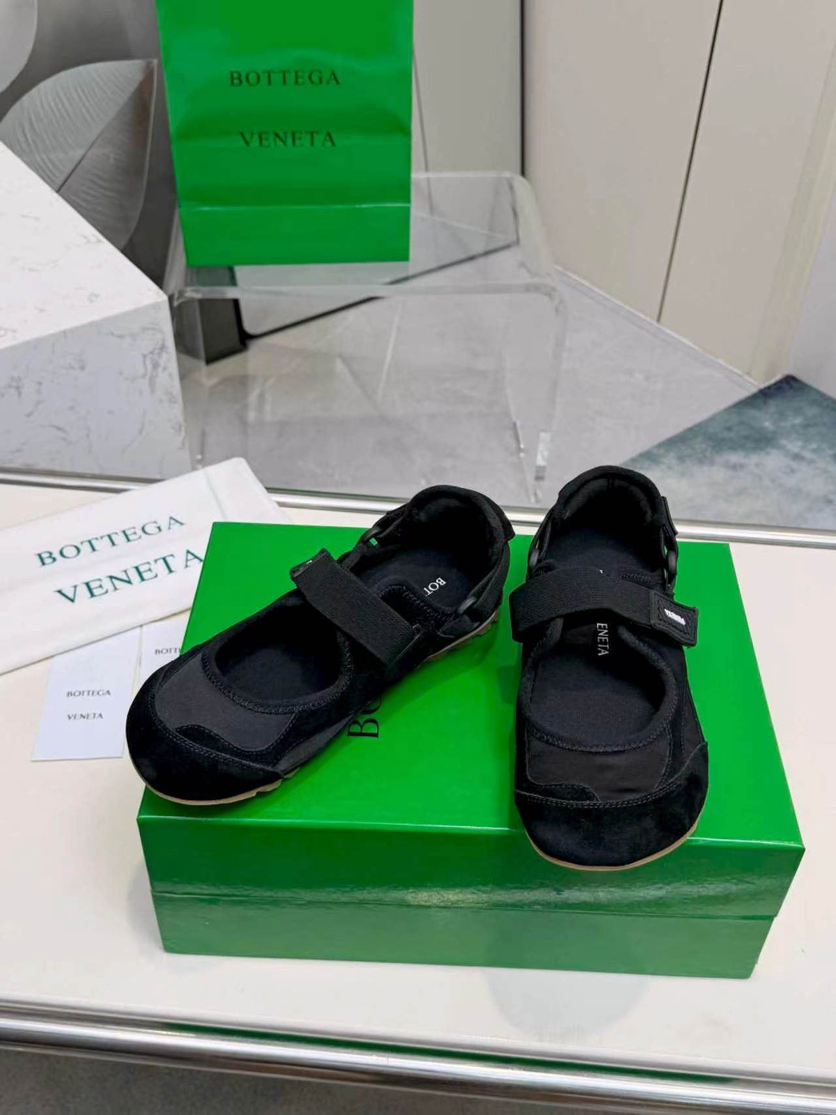 Bottega Veneta Buckled Strap Low-Top Sneakers — front