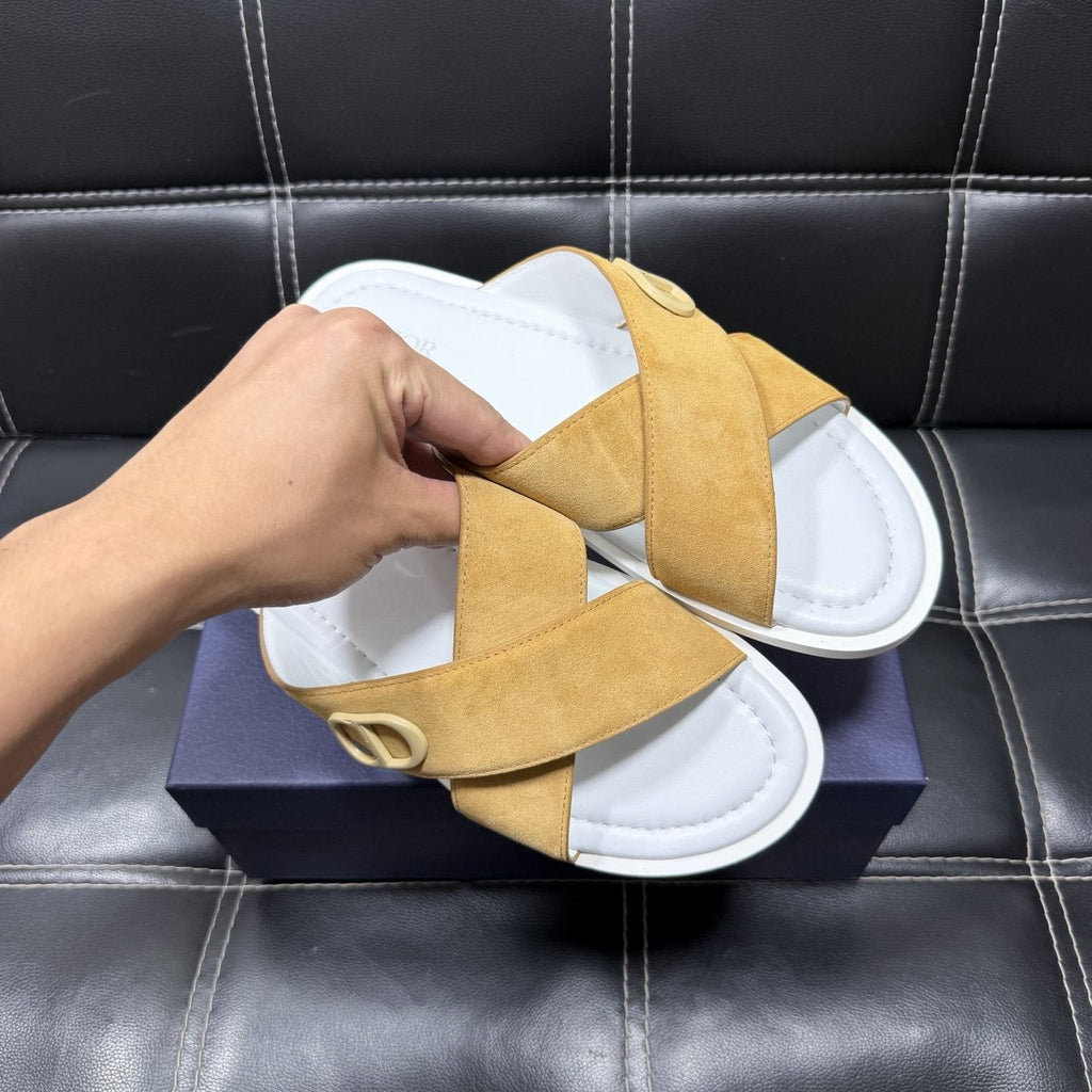 Dior Crossover Slide Sandals — front