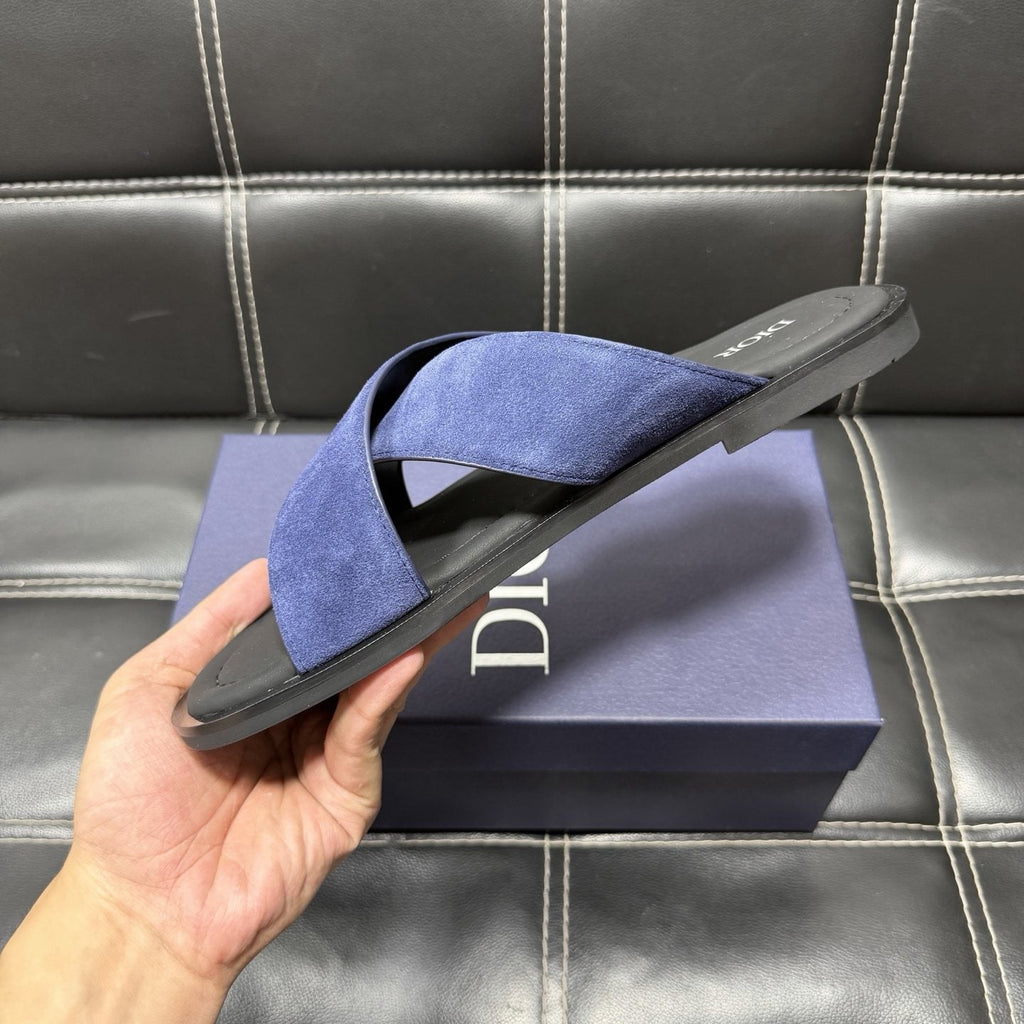Dior Crossover Slide Sandals — side