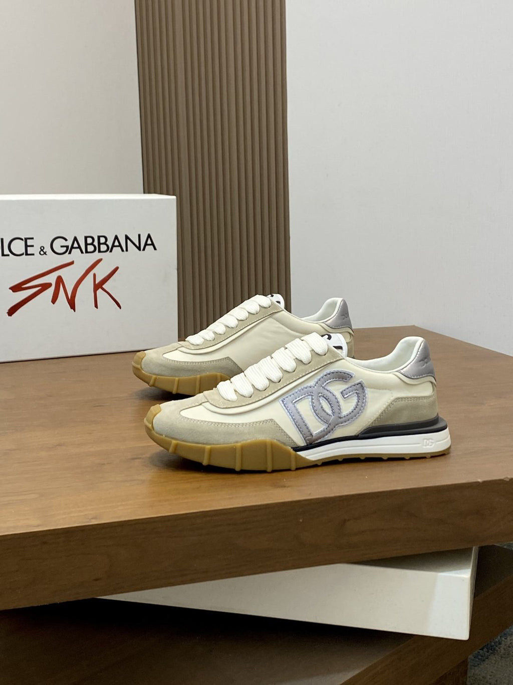 Dolce & Gabbana Layered Low-Top Sneakers — side